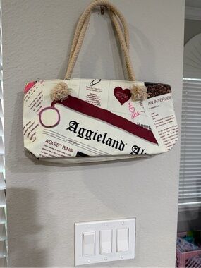 Spirit Ready Aggieland Texas A&M Canvas Tote Bag Aggie Collectible